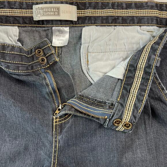 Route 66 Women's Wide Leg Dark Wash Jeans 14/15 Classic Fit - Picture 7 of 9